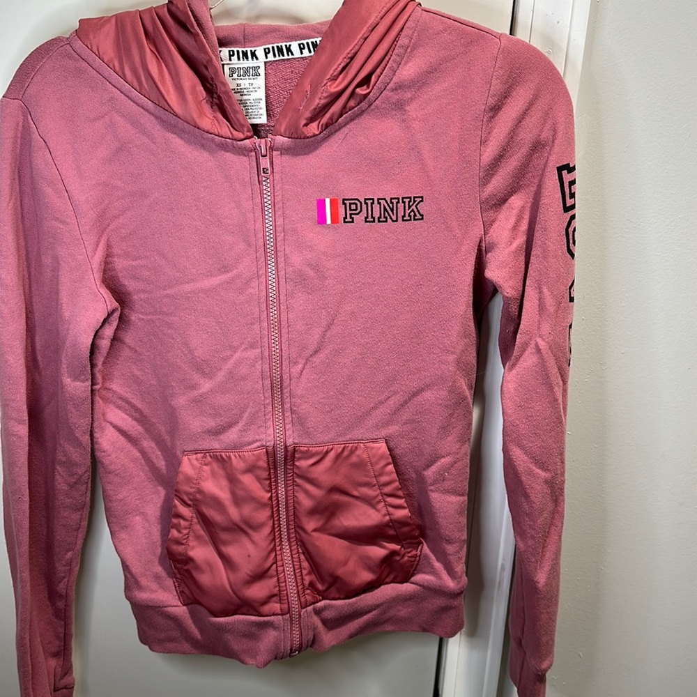 Pink victoria secret hoodie